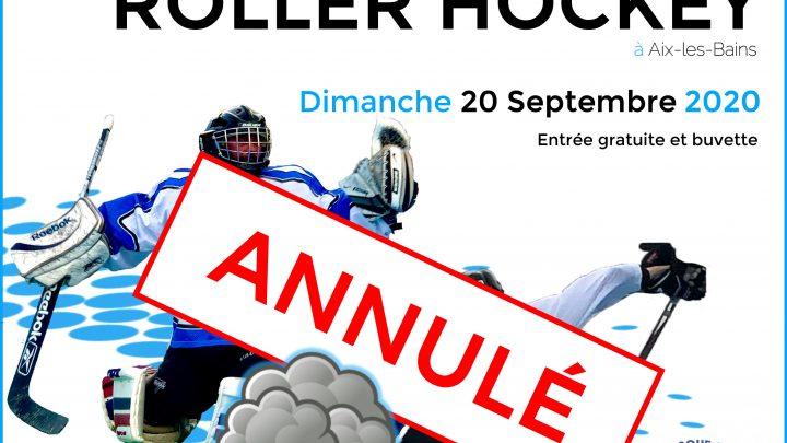Aix Roll'n'Ride - Affiche tournoi roller hockey annulé