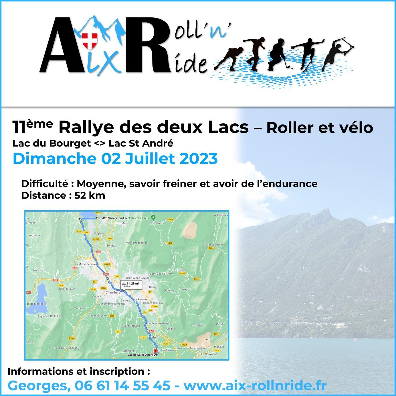 11ème Rallye des deux Lacs - Roller et vélo