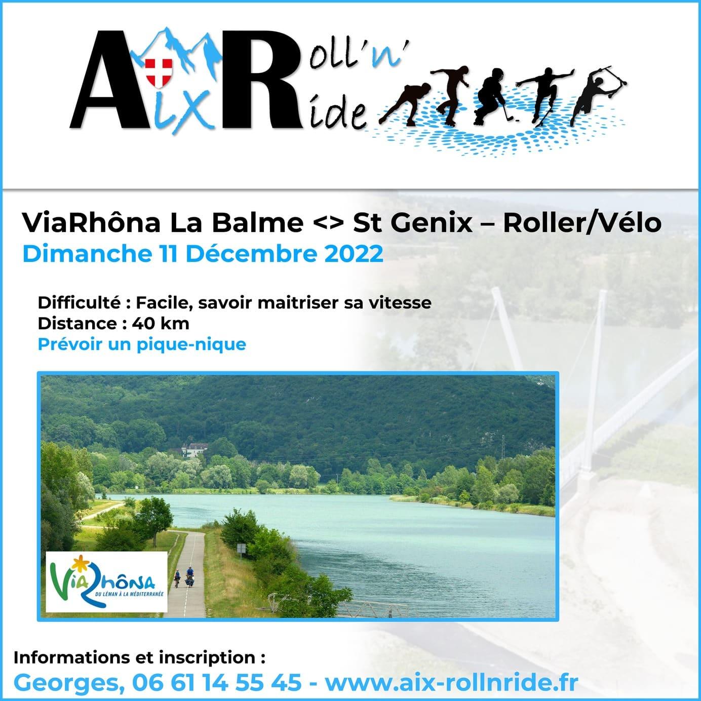ViaRhôna La Balme à St Genix - Roller et Vélo