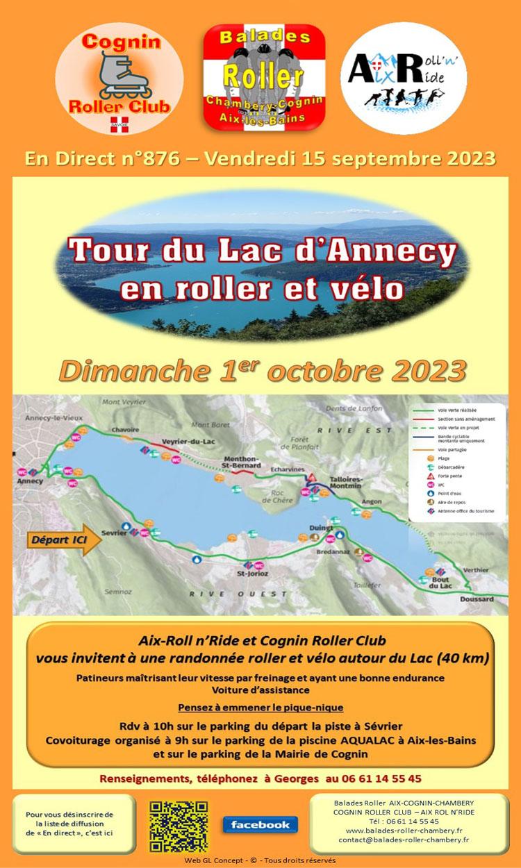Tour du Lac d’Annecy - Roller et Vélo - 2023