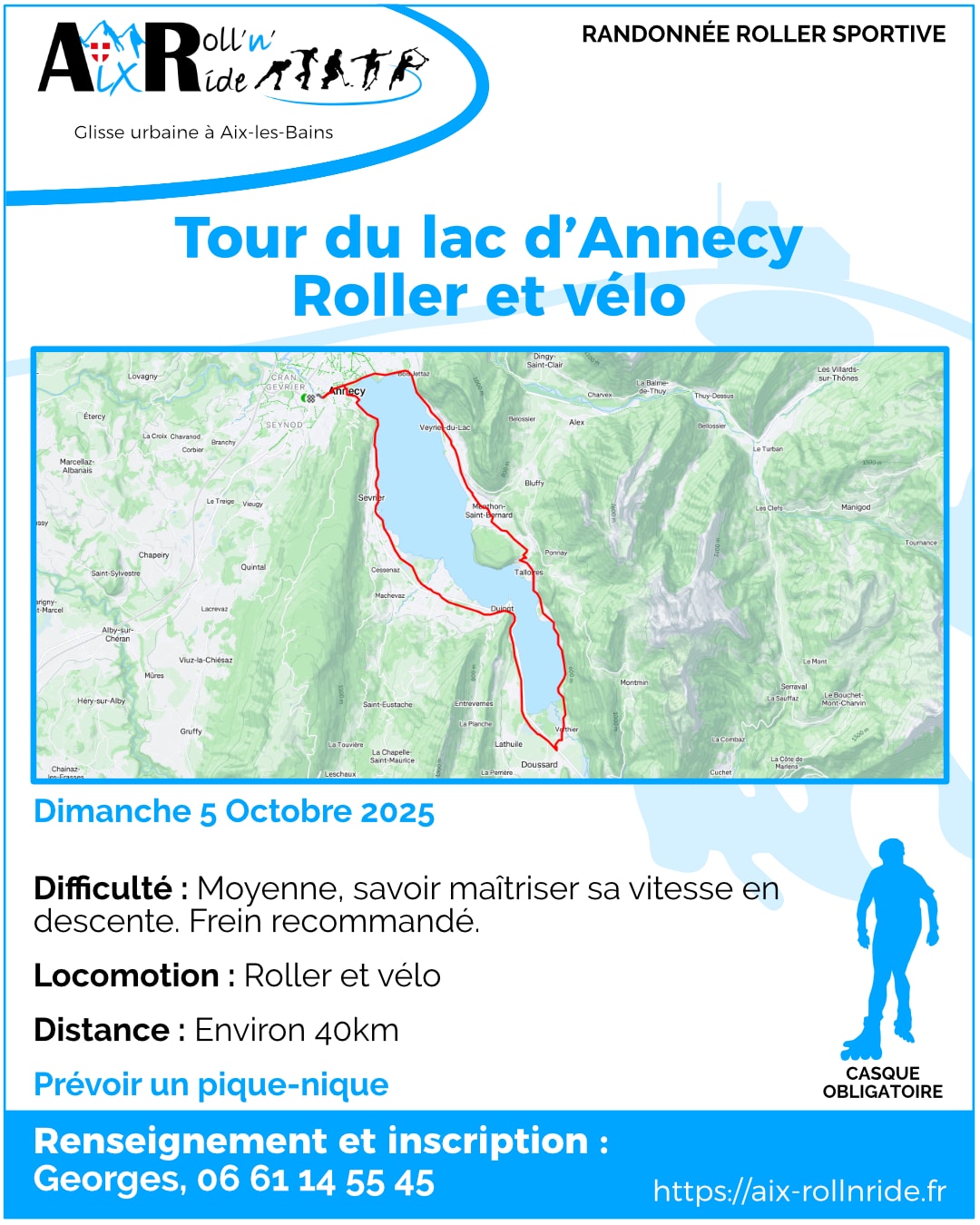 Tour du Lac d’Annecy - Roller et Vélo - 2025
